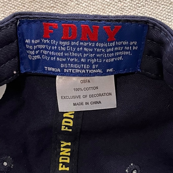 FDNY Ball Cap, Adjustable Closure, New With Tags, MSRP $29.99 - Picture 3 of 7